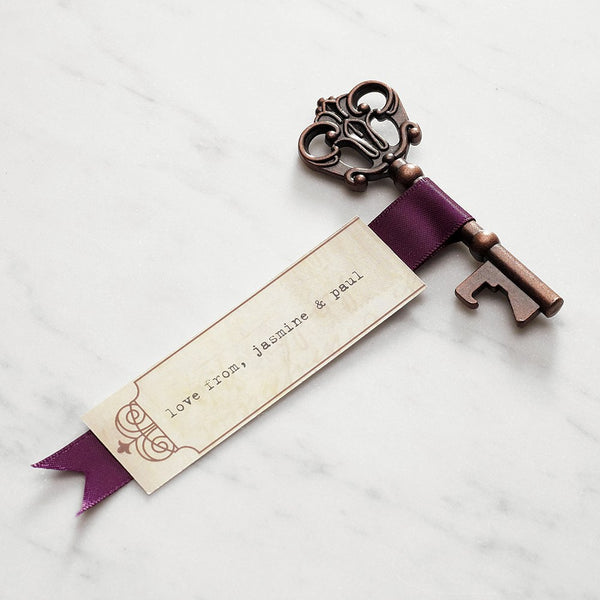 Antique Key Bottle Opener Wedding Favor