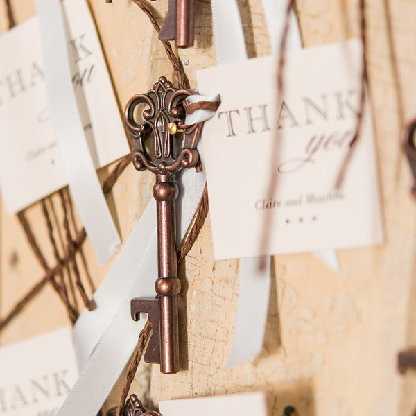 Antique Key Bottle Opener Wedding Favor