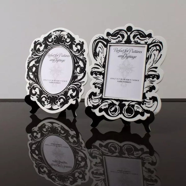 4 Baroque Paper Frames With Table Easels - Small