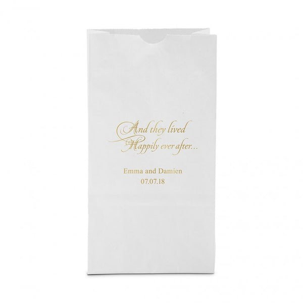 Happily Ever After Block Bottom Gusset Paper Goodie Bags