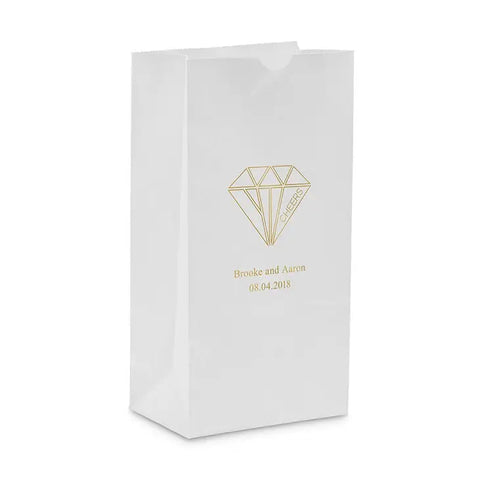 Cheers Geometric Diamond Block Bottom Gusset Paper Goodie Bags