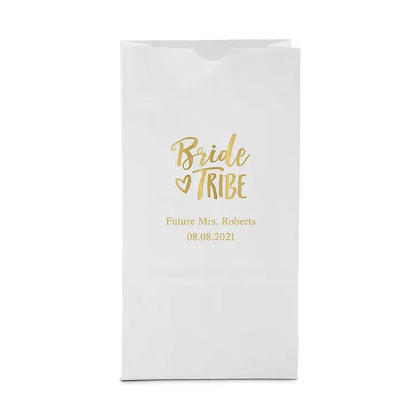 Bride Tribe Block Bottom Gusset Paper Goodie Bags