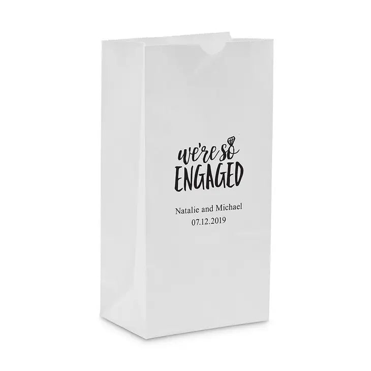 We're So Engaged Block Bottom Gusset Paper Goodie Bag