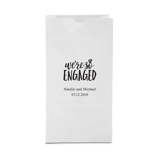 We're So Engaged Block Bottom Gusset Paper Goodie Bag