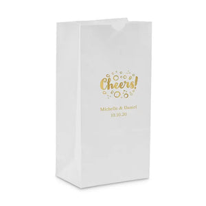 Cheers With Bubbles Block Bottom Gusset Paper Goodie Bags