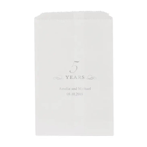 5 Years Flat Paper Goodie Bag