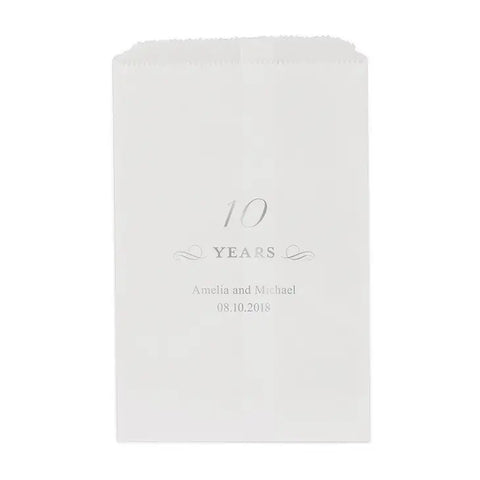 10 Years Flat Paper Goodie Bag