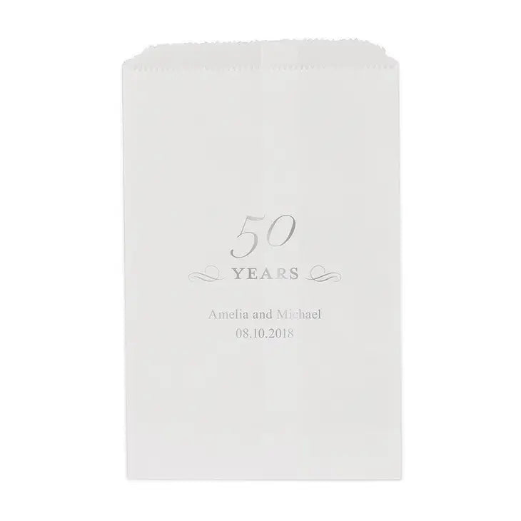 50 Years Flat Paper Goodie Bag