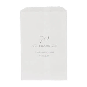 70 Years Flat Paper Goodie Bag