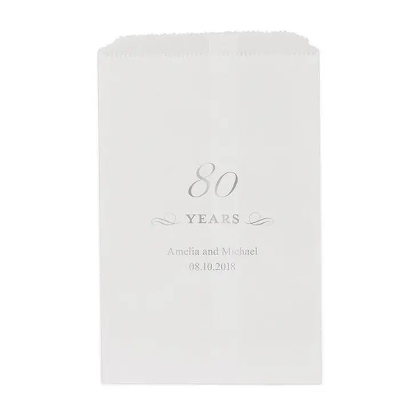 80 Years Flat Paper Goodie Bag