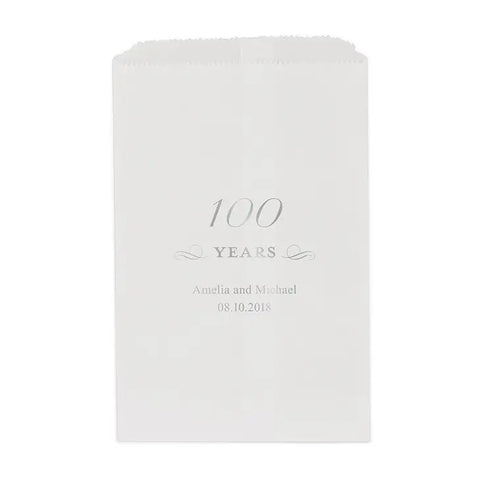 100 Years Flat Paper Goodie Bag