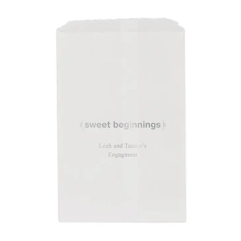 Sweet Beginnings Flat Paper Goodie Bag