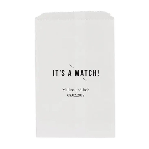 It's A Match Flat Paper Goodie Bag