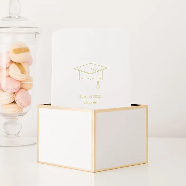 Graduation Hat Flat Paper Goodie Bags