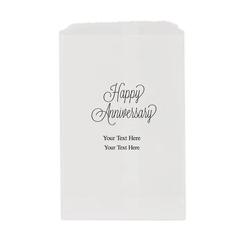 Happy Anniversary Flat Paper Goodie Bags