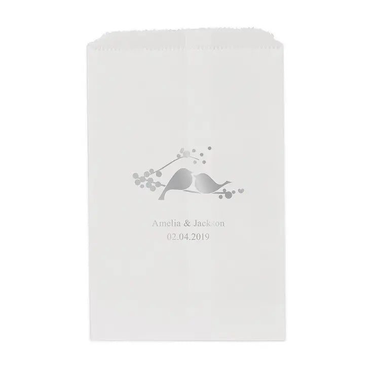 Love Birds Flat Paper Goodie Bag