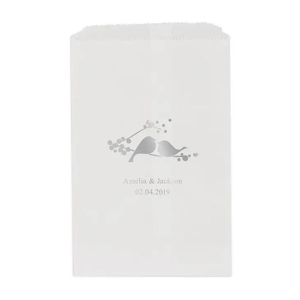 Love Birds Flat Paper Goodie Bag