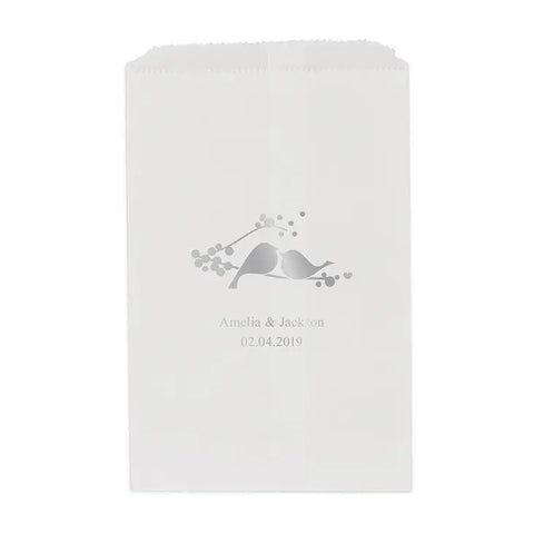 Love Birds Flat Paper Goodie Bag