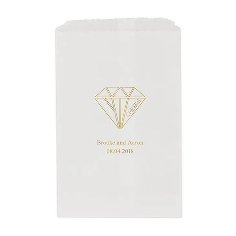 Cheers Geometric Diamond Flat Paper Goodie Bag