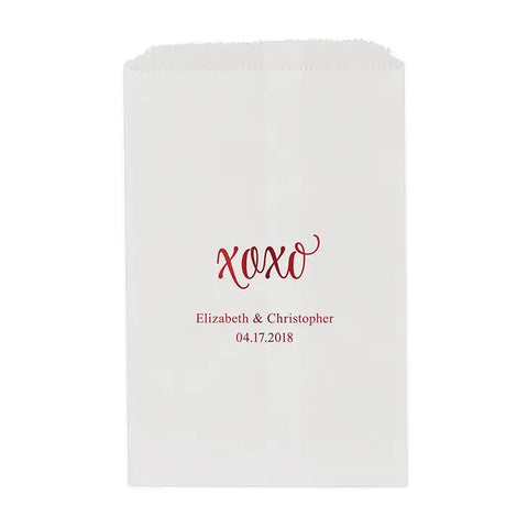 "xoxo" Flat Paper Goodie Bag