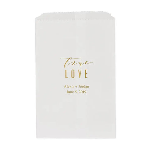 True Love - Modern Flat Paper Goodie Bag