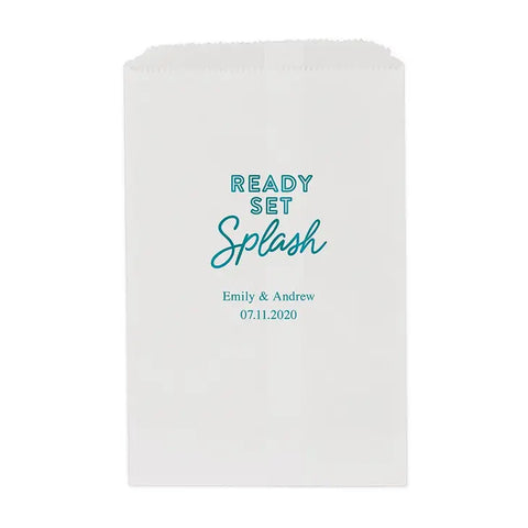 Ready Set Splash Flat Paper Goodie Bag