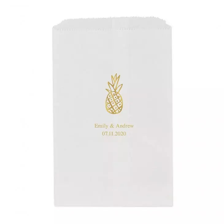 Pineapple Flat Paper Goodie Bag