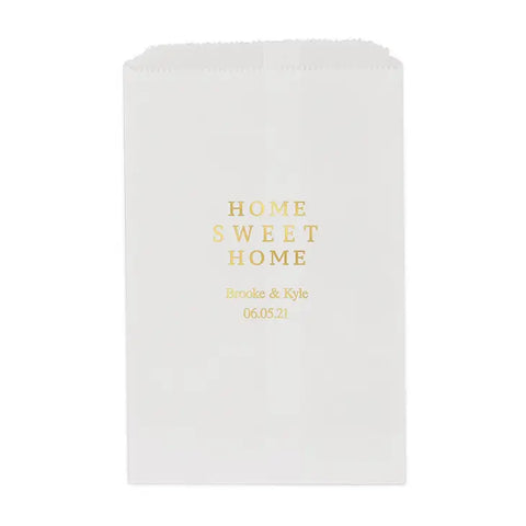 Home Sweet Home Flat Paper Goodie Bag