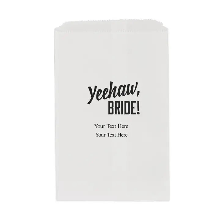 Yeehaw Bride Flat Paper Goodie Bag