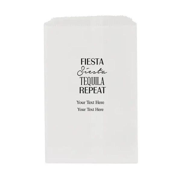 Fiesta Siesta Tequila Repeat Flat Paper Goodie Bags