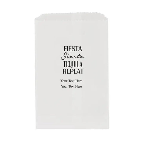 Fiesta Siesta Tequila Repeat Flat Paper Goodie Bags