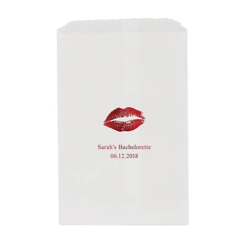 Kiss (lips) Flat Paper Goodie Bag