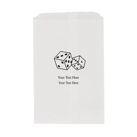 Dice Flat Paper Goodie Bags