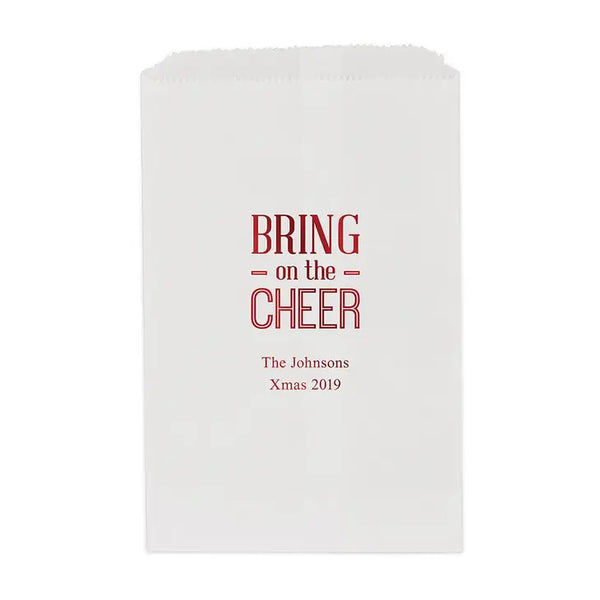 Bring On The Cheer Flat Paper Goodie Bag