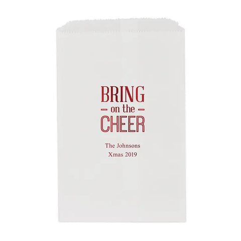 Bring On The Cheer Flat Paper Goodie Bag