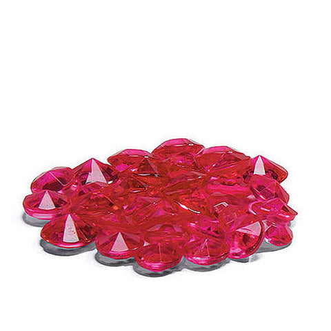 Acrylic Diamond Shaped Confetti - Fuchsia