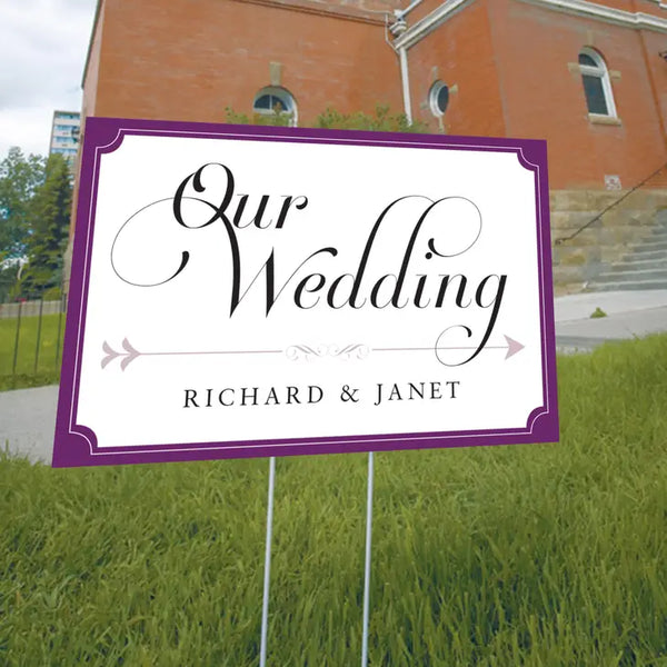 Expressions Wedding Directional Sign