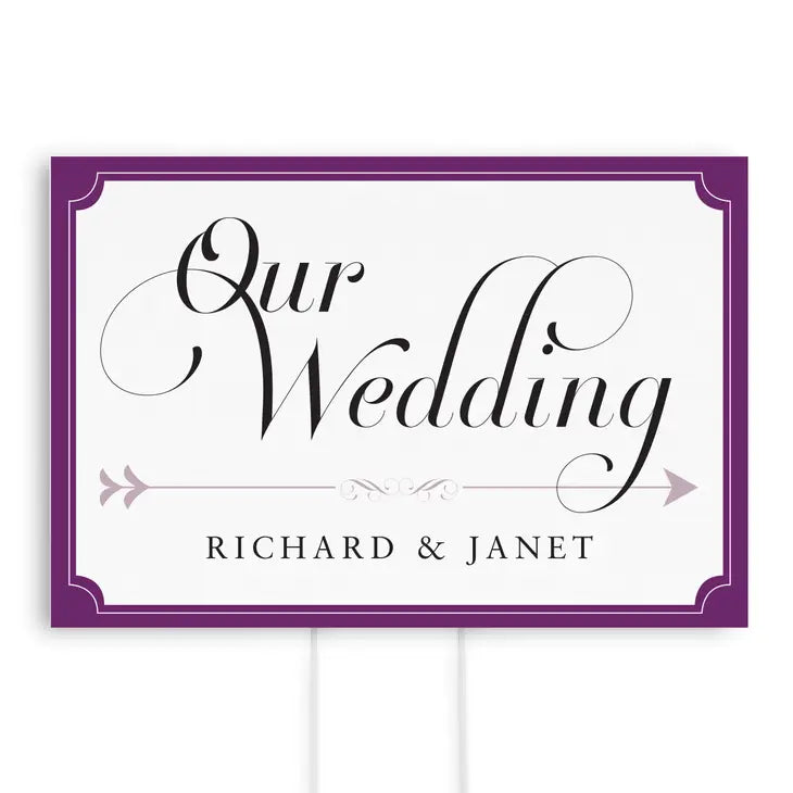 Expressions Wedding Directional Sign