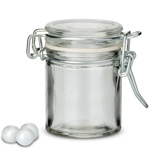 Small Glass Jar With Wire Snap Lid Favor Container (12)