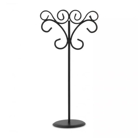 Ornamental Wire Stationery Holders Tall - Black (6)