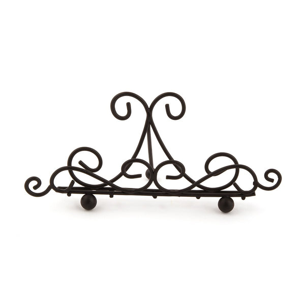 Ornamental Wire Stationery Holders Low - Black (6)