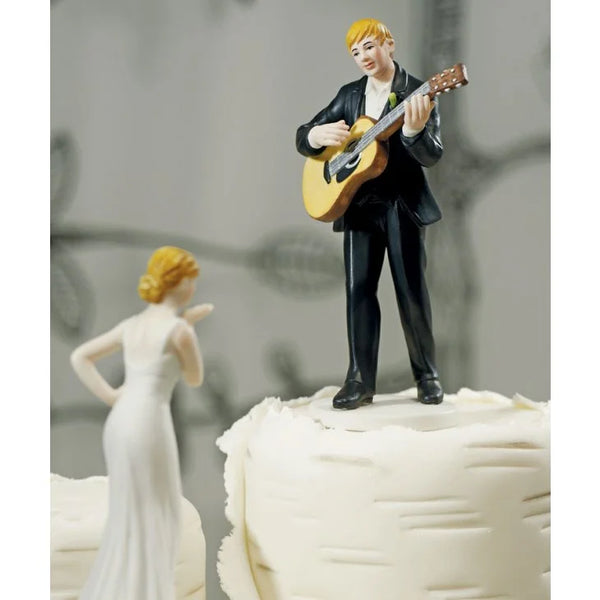 "Love Serenade" Guitar Playing Groom Figurine