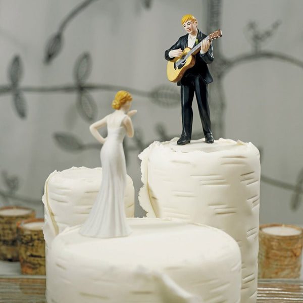 "Love Serenade" Guitar Playing Groom Figurine