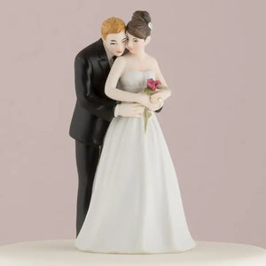 Bride And Groom Couple Figurine - "Yes To The Rose"