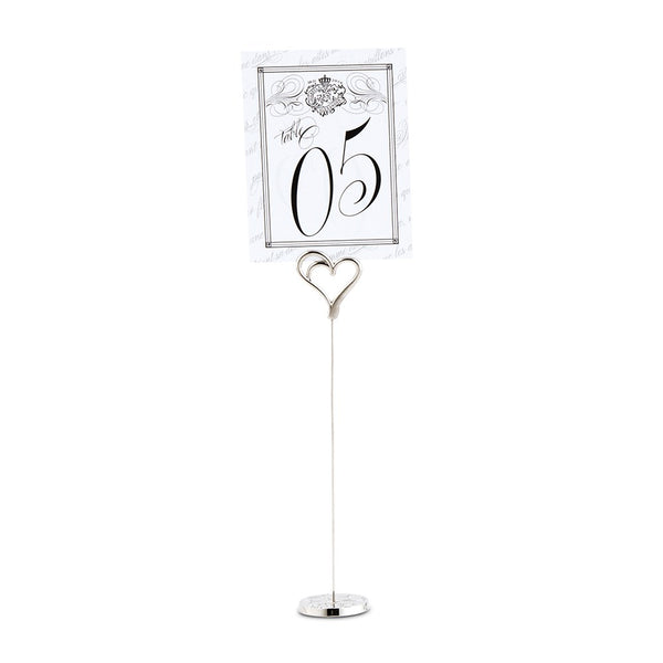 Double Heart Table Number Holder (6)