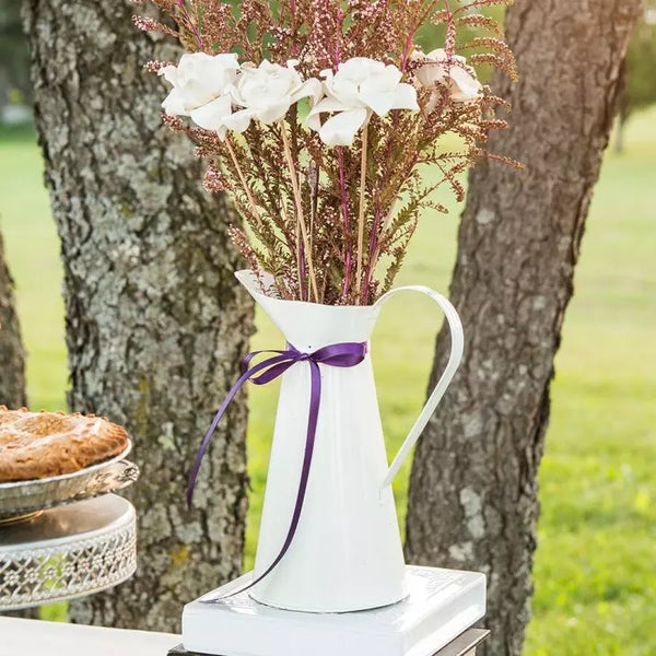 French Provencial Style Enamel Pitcher