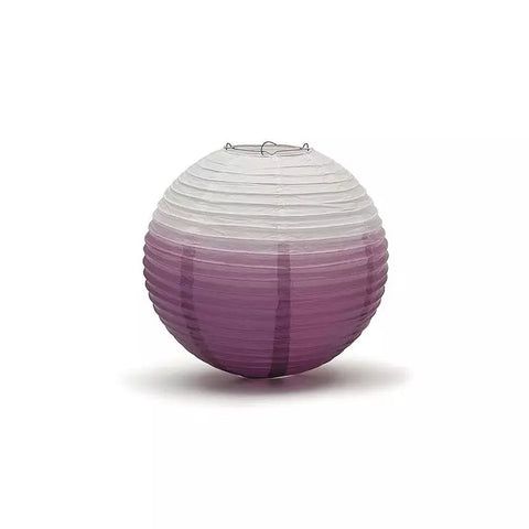 Ombre Colored Round Paper Globe Lanterns