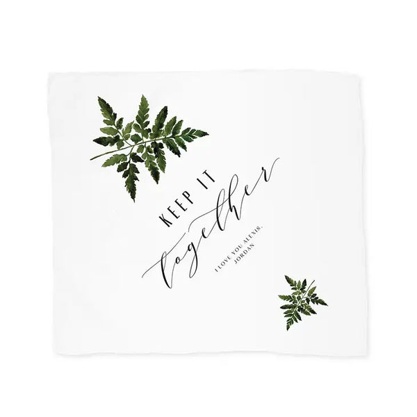 Personalized White Pocket Handkerchief - Keep It Together