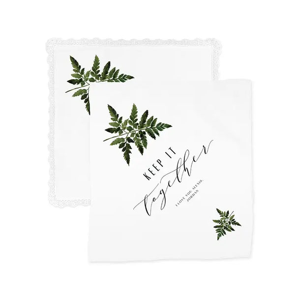 Personalized White Pocket Handkerchief - Keep It Together