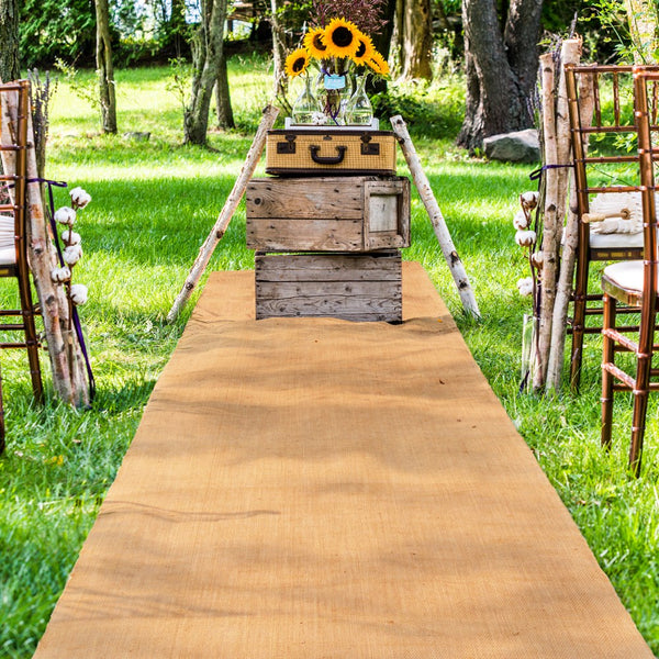 Burlap Aisle Runner